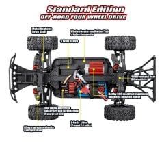 1621 Rocket Smart SC 1/16 4WD Fırçalı