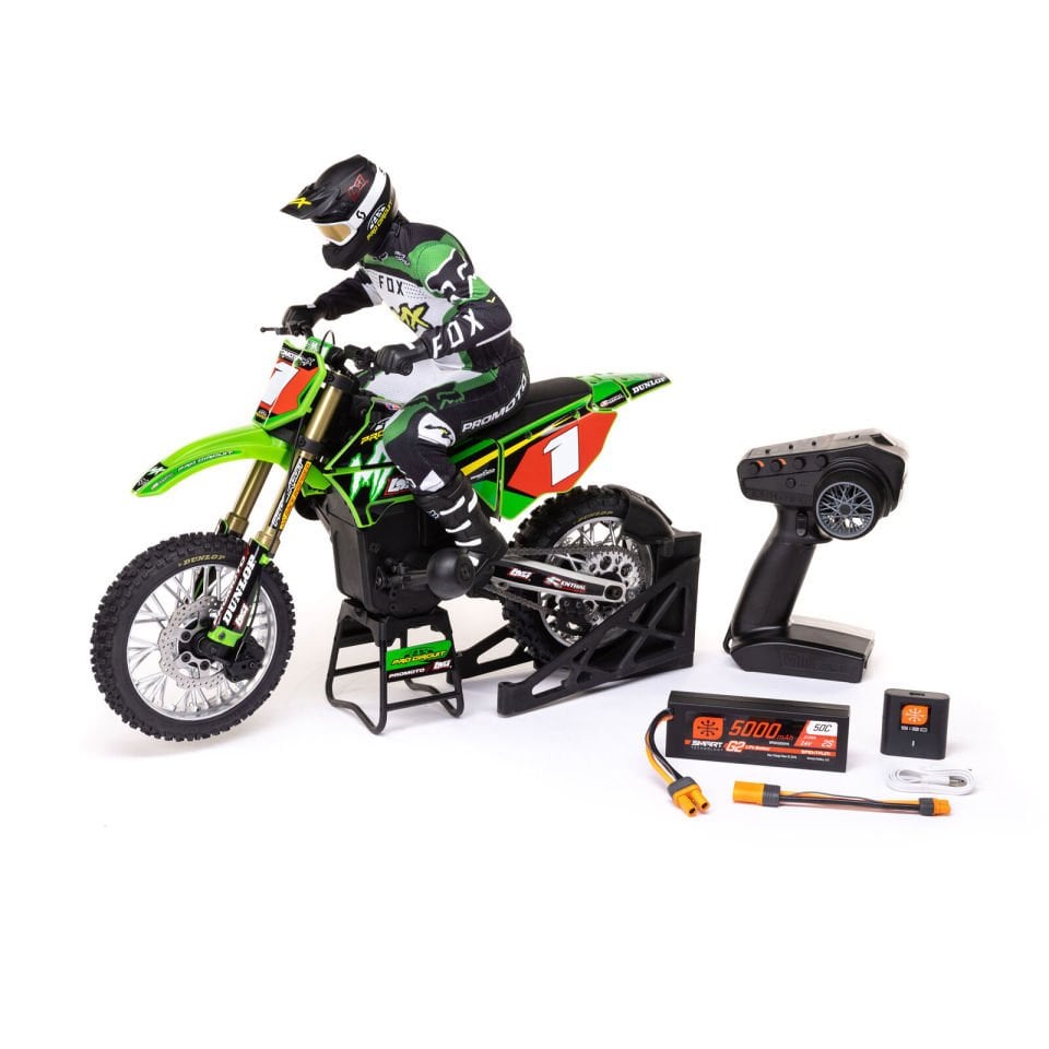 1/4 Promoto MX Motorcycle RTR Batarya ve Şarj Aleti Dahil ( Yeşil )