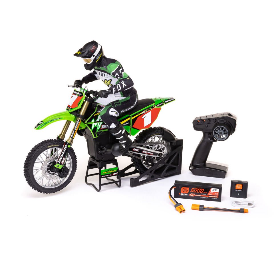 1/4 Promoto MX Motorcycle RTR Batarya ve Şarj Aleti Dahil ( Yeşil )