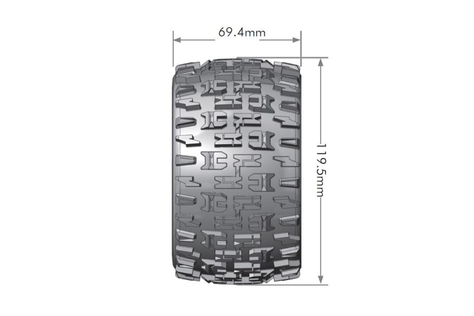 MT-PIONEER 1/10 SOFT 0 OFFSET BLACK 4 Adet