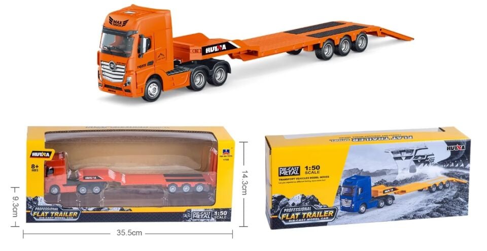 1730 Flatbed Tır 1/50 Metal Diecast