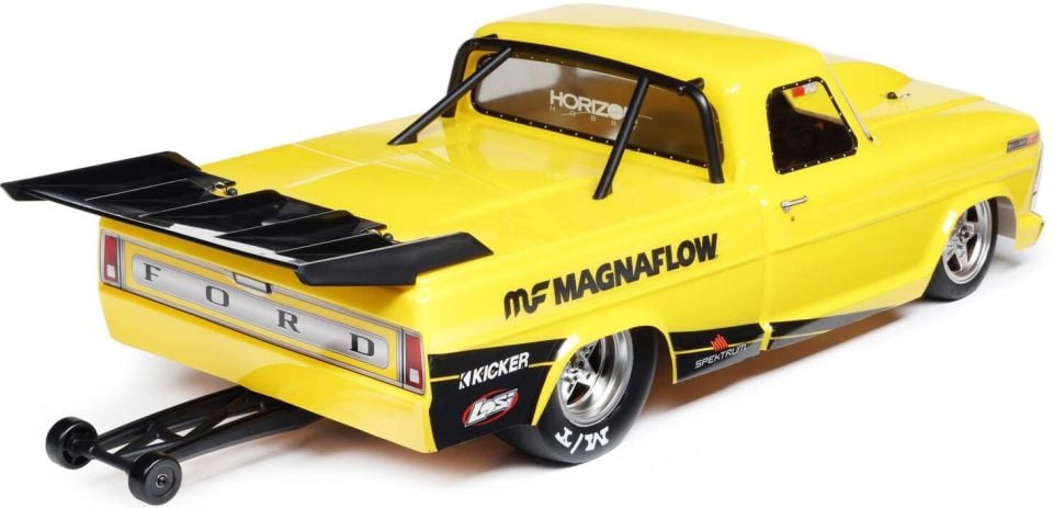 1/10 '68 Ford F100 22S 2WD No Prep Drag Truck Brushless RTR, Magnaflow