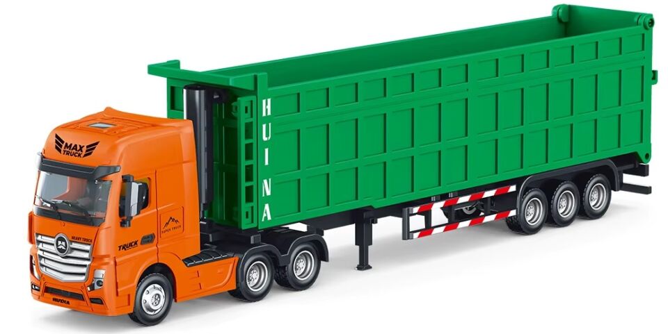 1731 Metal Damperli Dorseli Tır 1/50 Diecast Yeşil