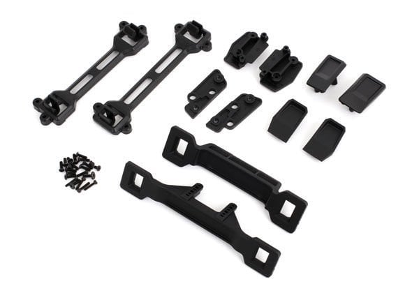 6929 Body conversion kit, Slash 2WD (includes front & rear body mounts, latches, hardware) (for clipless mounting)