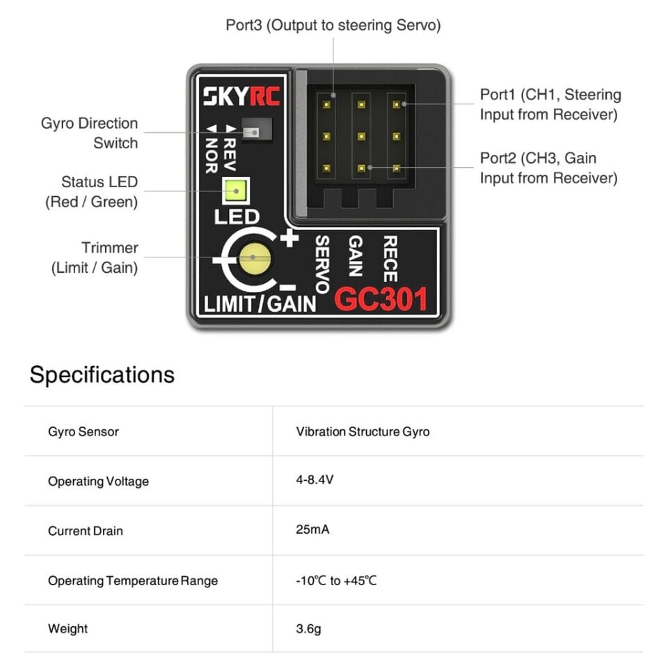 GC301 Drift Gyro