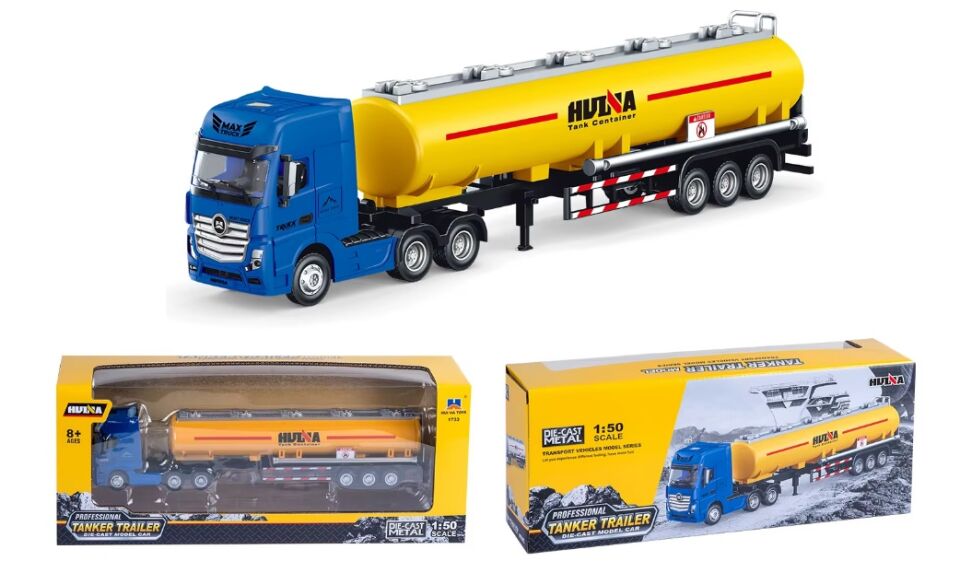 1733 Metal Tanker 1/50 Diecast Model Sarı