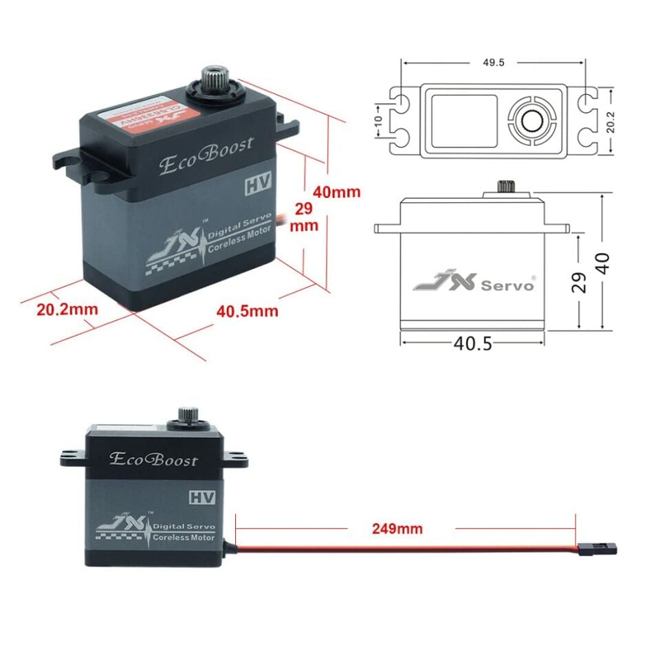 36KG Ecoboost Coreless HV Servo