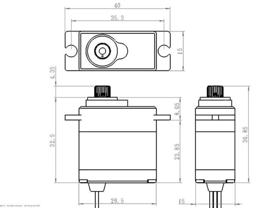 SW-1250MG Traxxas 1/16 /Coreless Motor /Su geçirmez HV Servo