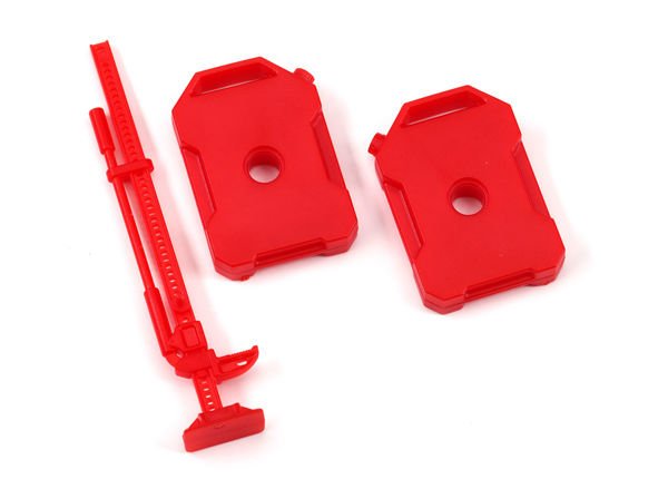9721 Fuel canisters (left & right)/ jack (red) TRX-4M Defender