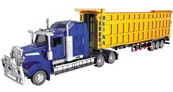 1755 Metal Amerikan Damperli Dorse Tır 1/50 Diecast