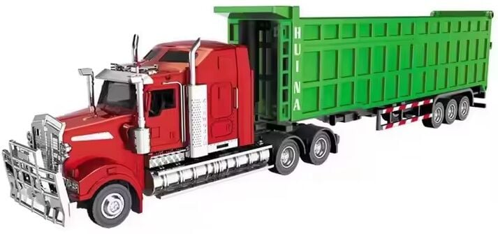 1755 Metal Amerikan Damperli Dorse Tır 1/50 Diecast