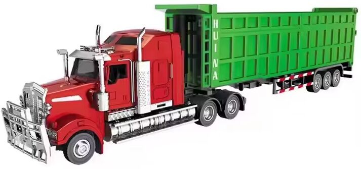 1755 Metal Amerikan Damperli Dorse Tır 1/50 Diecast