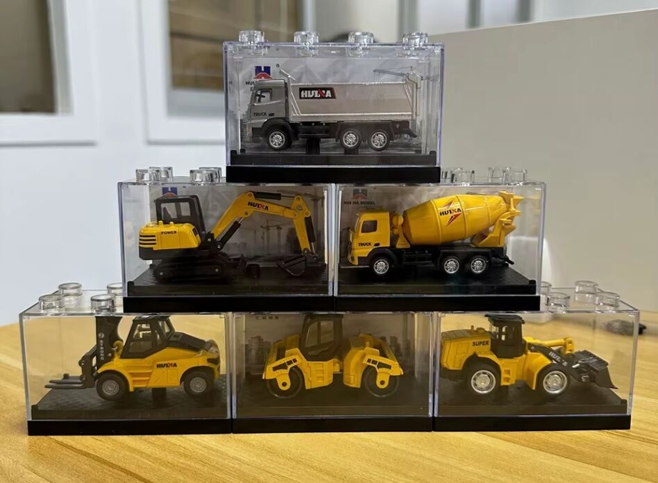 1013 Mini Metal Ekskavatör 1/80 Diecast Sarı