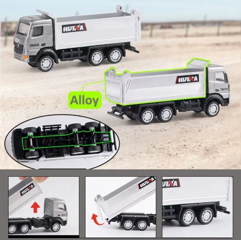 1012 Mini Metal Damperli Kamyon 1/80 Diecast