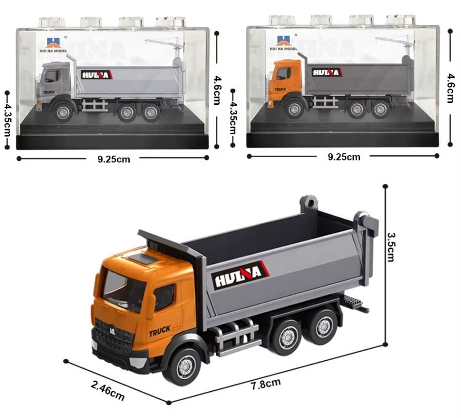 1012 Mini Metal Damperli Kamyon 1/80 Diecast