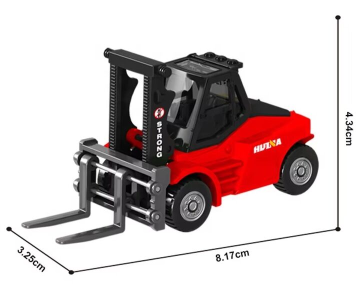 1010 Mini Metal Forklift 1/80 Diecast Kırmızı