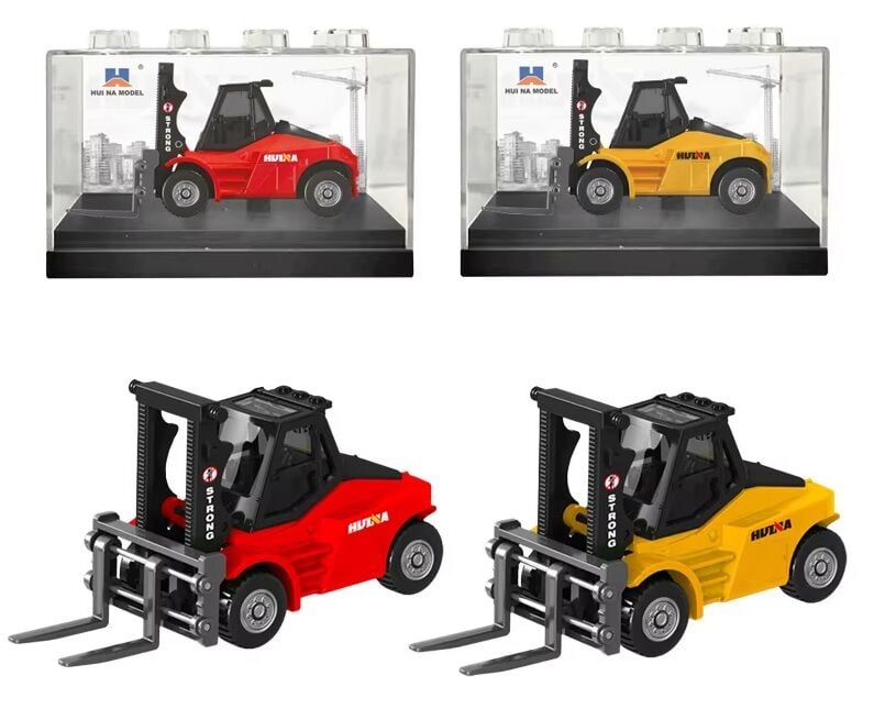 1010 Mini Metal Forklift 1/80 Diecast Kırmızı