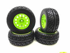 1/10 SC Jant Lastik Seti Multi Hex 12/14/17mm Yeşil