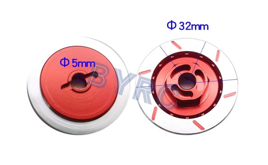 1/10 Alüminyum Fren Diskli Hex Adaptörü 4 Adet