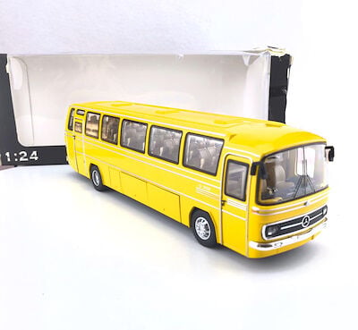 Mercedes Benz O302 Klasik Diecast Otobüs 1/24 Ölçek Sarı