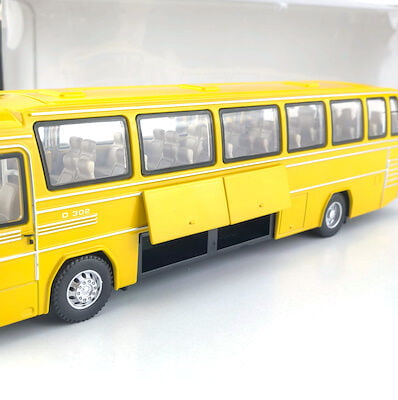 Mercedes Benz O302 Klasik Diecast Otobüs 1/24 Ölçek Sarı