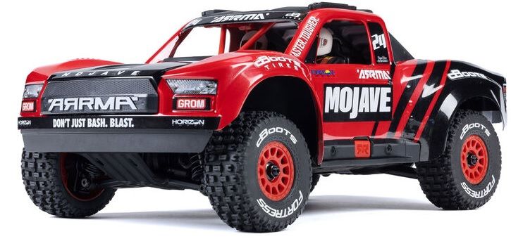 MOJAVE GROM MEGA 380 Brushed 4X4 Small Scale Desert Truck RTR Kırmızı