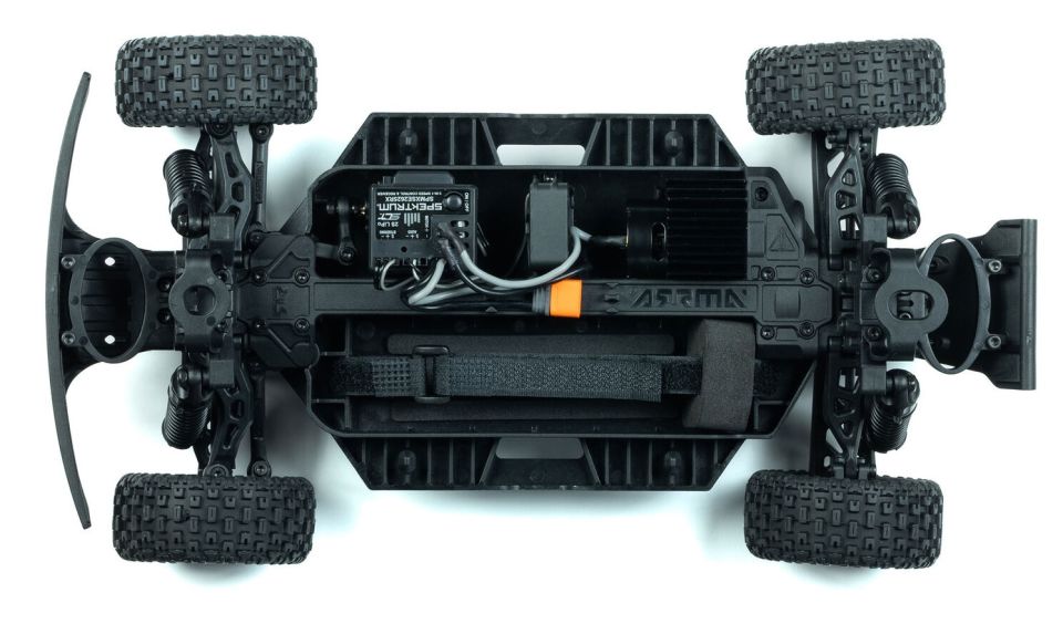 MOJAVE GROM MEGA 380 Brushed 4X4 Small Scale Desert Truck RTR Kırmızı