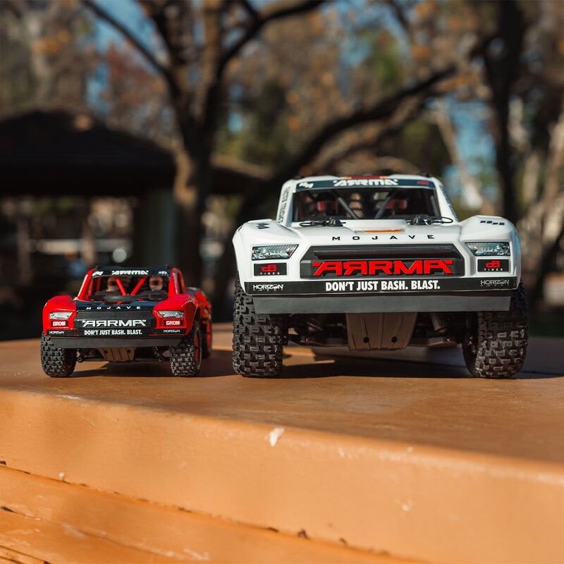 MOJAVE GROM MEGA 380 Brushed 4X4 Small Scale Desert Truck RTR Kırmızı