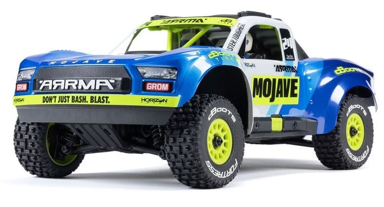 MOJAVE GROM MEGA 380 Brushed 4X4 Small Scale Desert Truck RTR Mavi