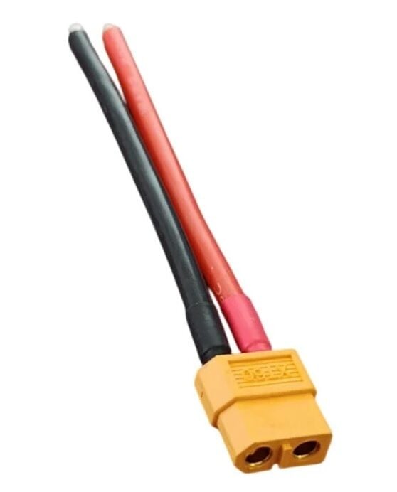 XT-60 Dişi Konnektör 10 cm Kablo Uzunlugu, 12AWG