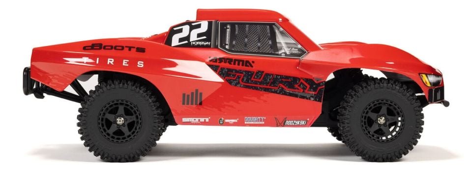 1/10 FURY 2WD Brushed (Pil + Sarj Dahil) Kırmızı