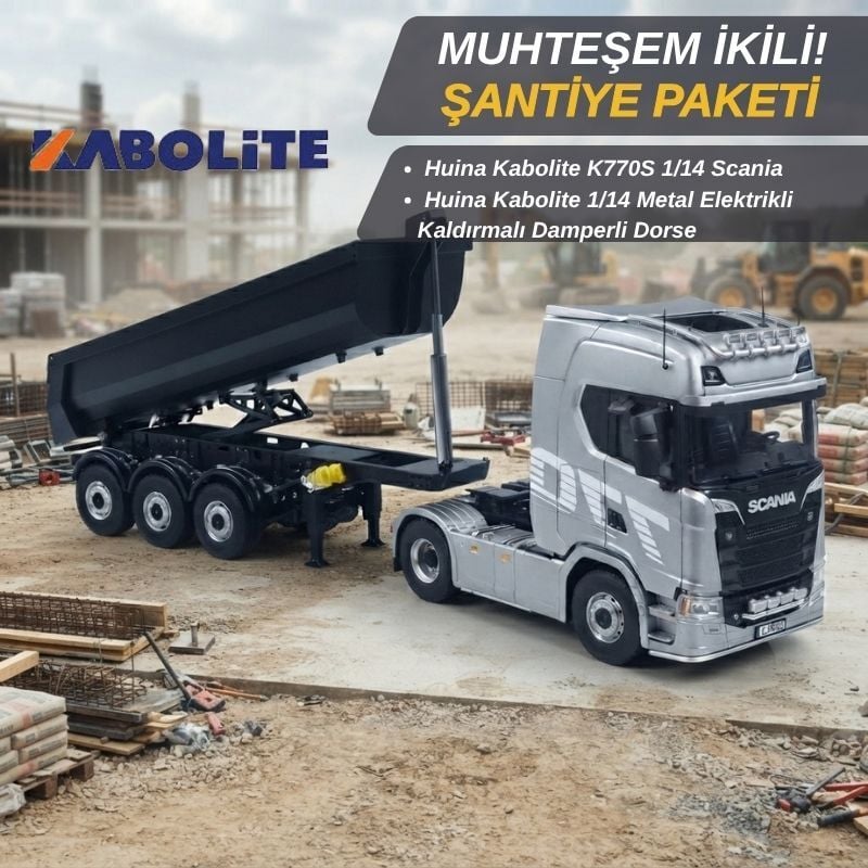 Kabolite K770S-100 + 3 Akslı Damperli Dorse PRO SET
