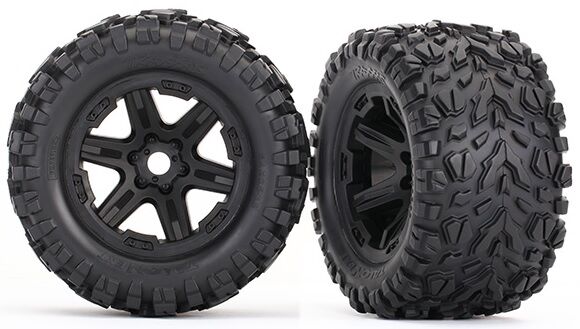 8672 Talon EXT 3.8'' Pre-Mounted E-Revo 2.0 Tires w/17mm Hex (2) (Black)