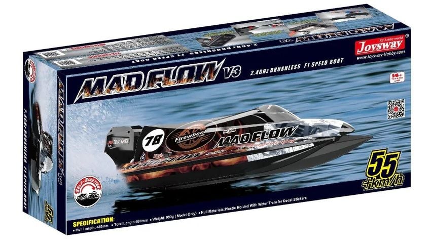 Mad Flow V3 Fırçasız Motorlu F1 Speed RTR RC Tekne