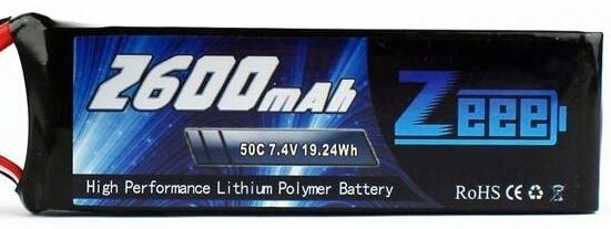 2600Mah 7.4V 50C 2S Lipo Batarya