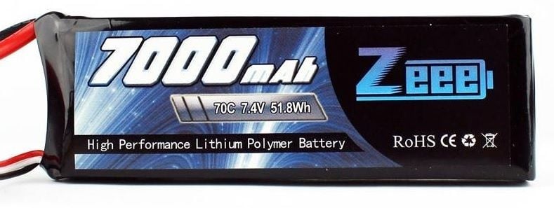 7000Mah 7.4V 70C 2S Lipo Batarya