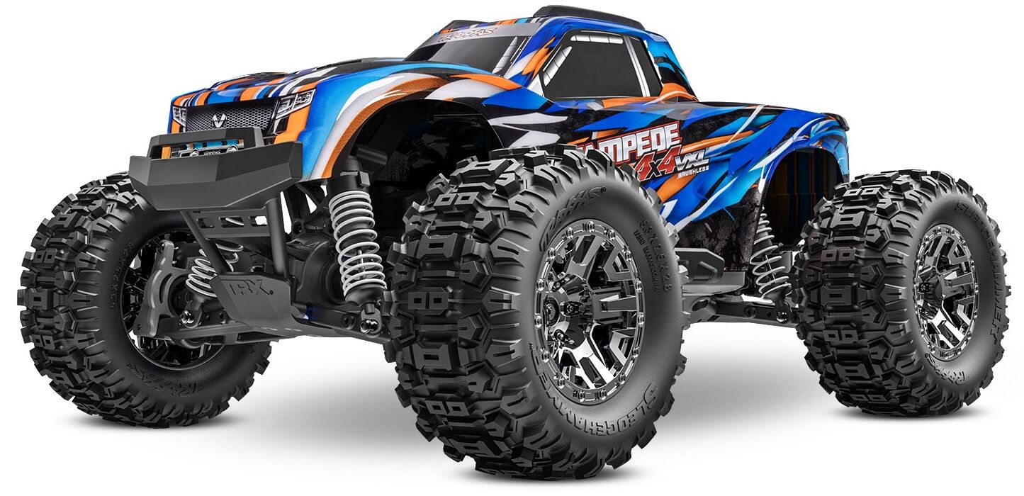 Stampede 4x4 VXL-3S Brushless Turuncu-Mavi