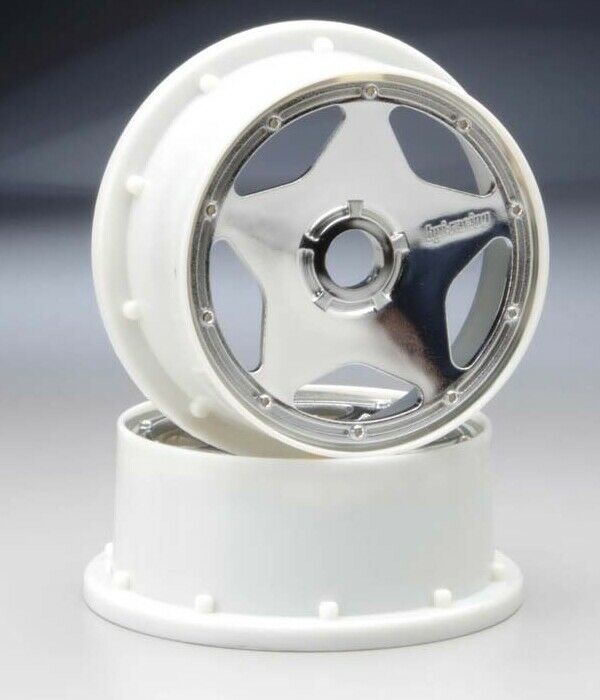 3224 SUPER STAR WHEEL SHINY CHROME (120x60mm/2pcs) Jant