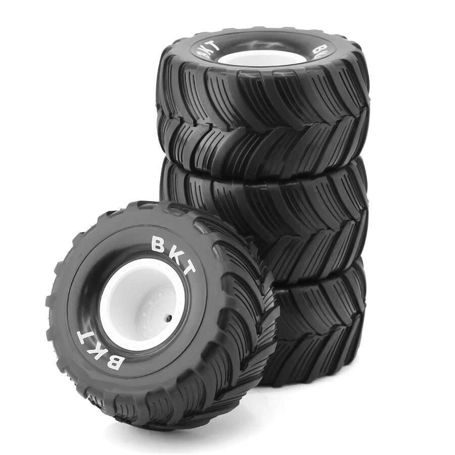 100mm Monster Jam Jant Lastik Seti 12 Hex 4 Adet Yeşil