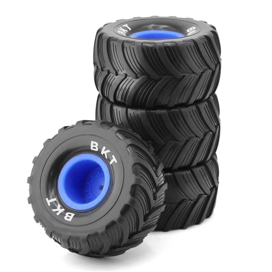 100mm Monster Jam Jant Lastik Seti 12 Hex 4 Adet Mavi