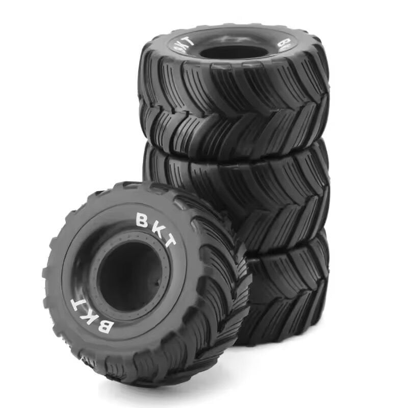 100mm Monster Jam Jant Lastik Seti 12 Hex 4 Adet Siyah