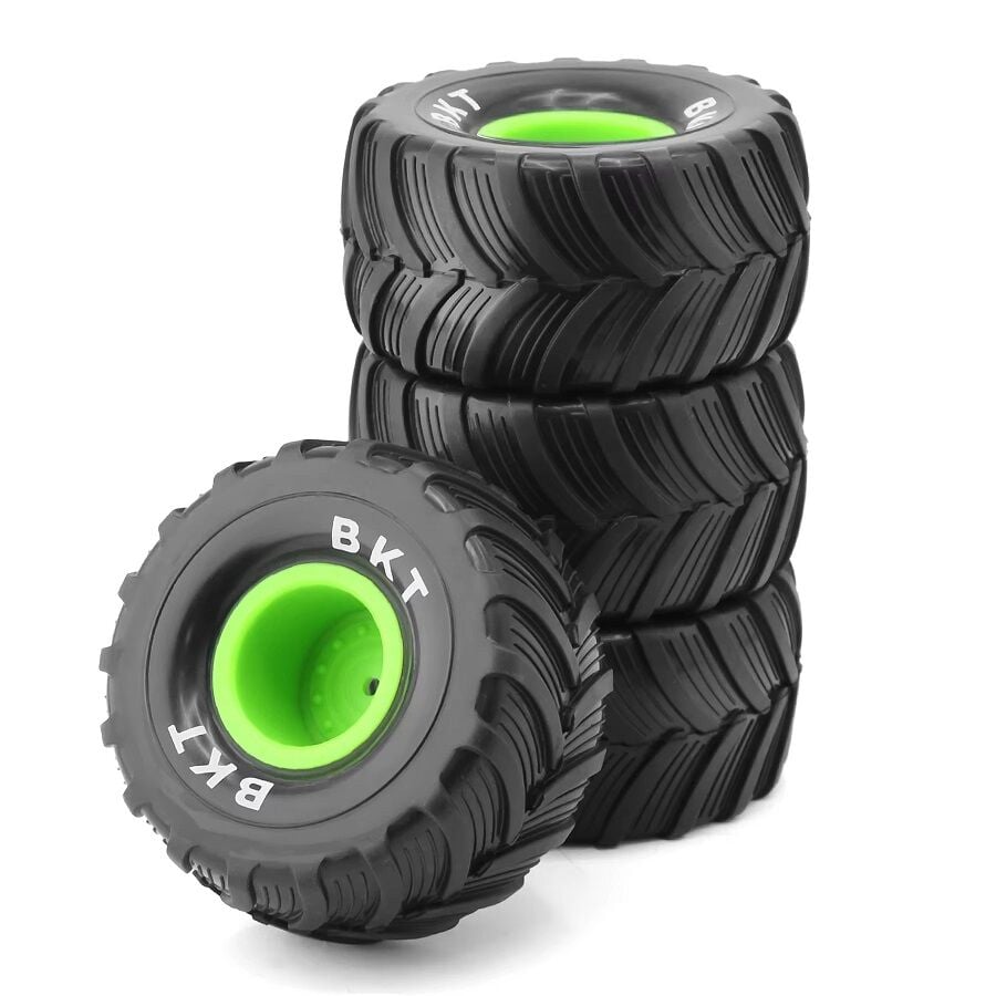 100mm Monster Jam Jant Lastik Seti 12 Hex 4 Adet Yeşil