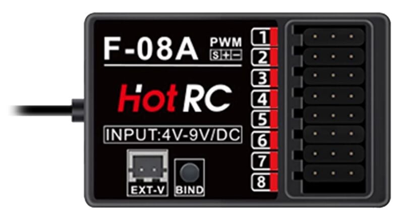 F-08A 2.4GHz FHSS 8CH Alıcı