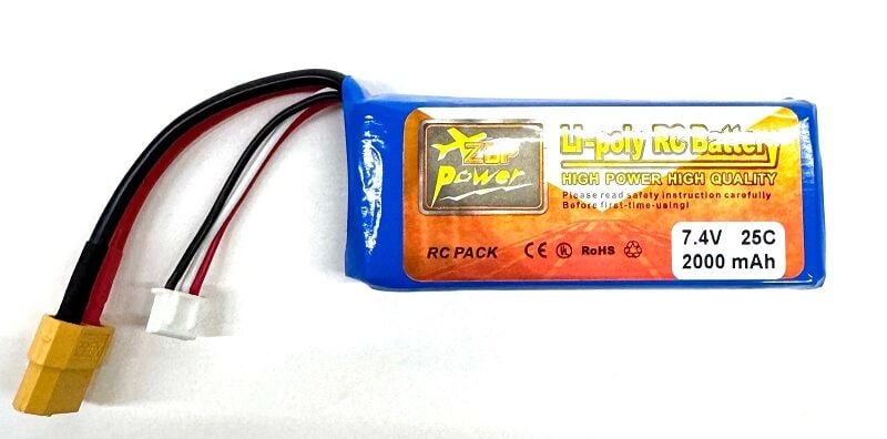 2000Mah 7.4V 25C 2S Lipo Batarya