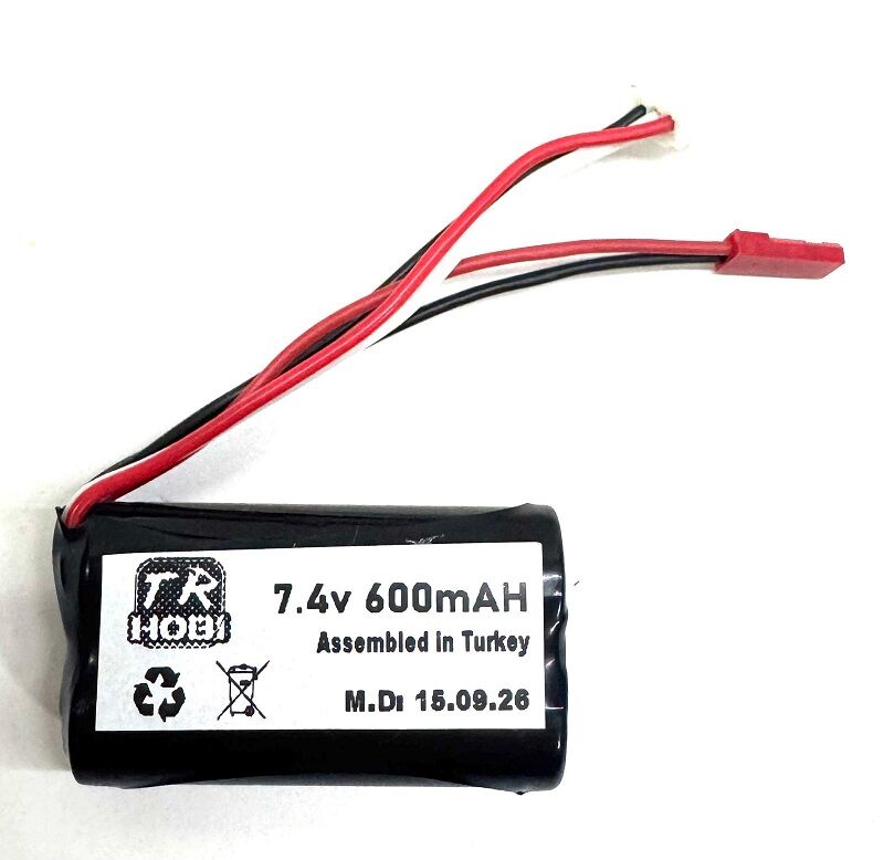 600Mah 7.4V Lion 14500 Batarya