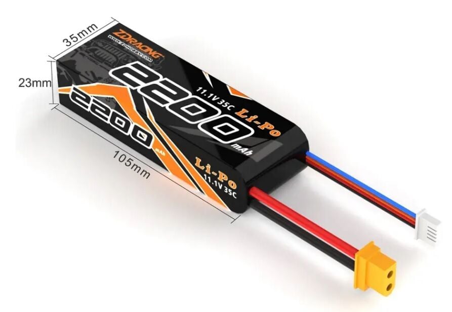 2200Mah 11.1V 35C 3S Lipo Batarya