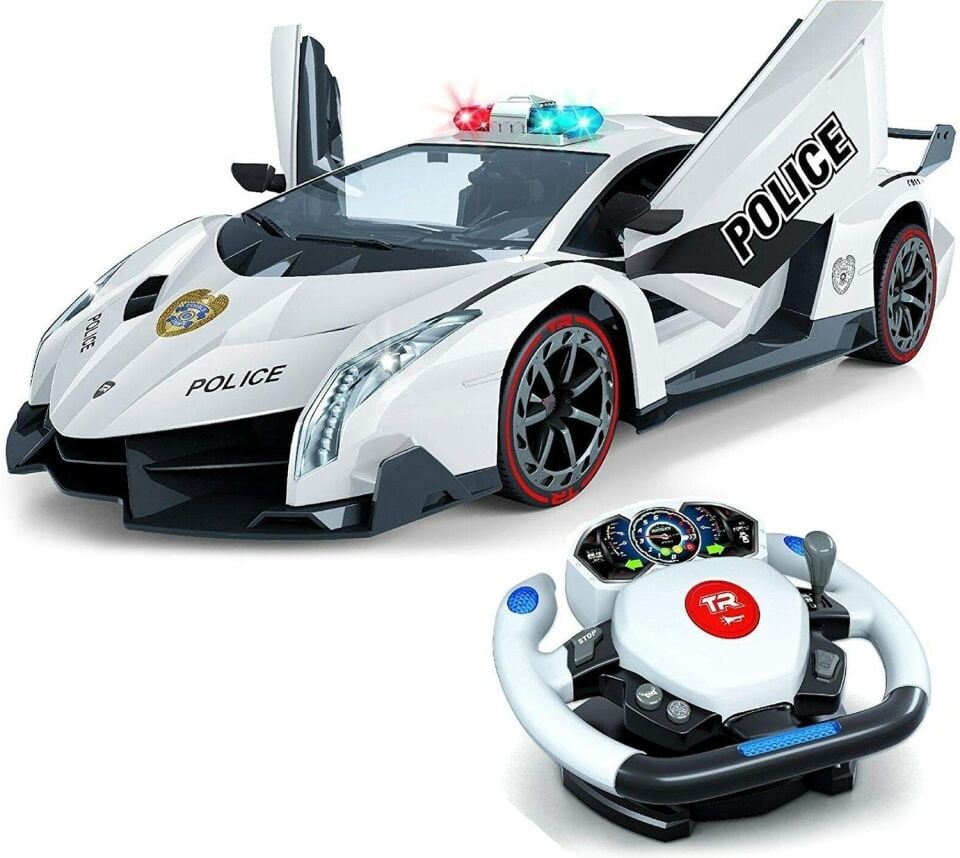 Top Race 1/12 RC Polis Arabası 4D Kontrol
