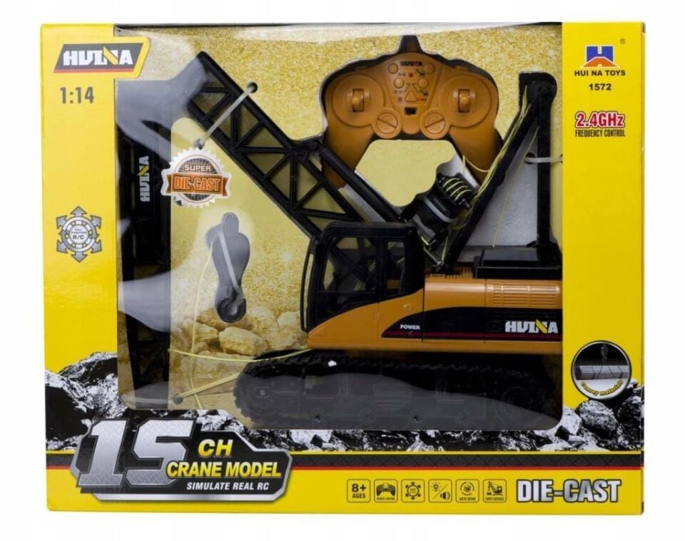 1/14 RC Ekskavatör Paletli Kancalı Vinç 15CH