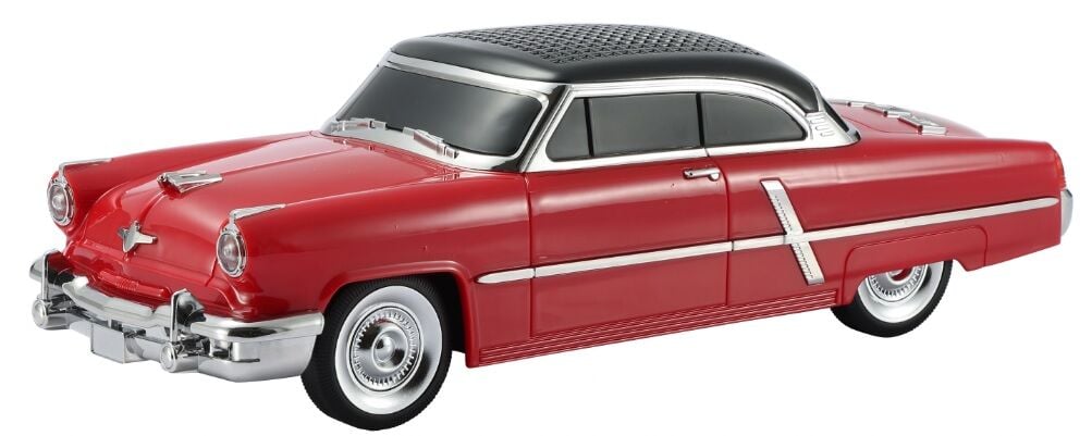 WS-1957 Lincoln 1952 Kablosuz Bluetooth Hoparlör Araba Kırmızı