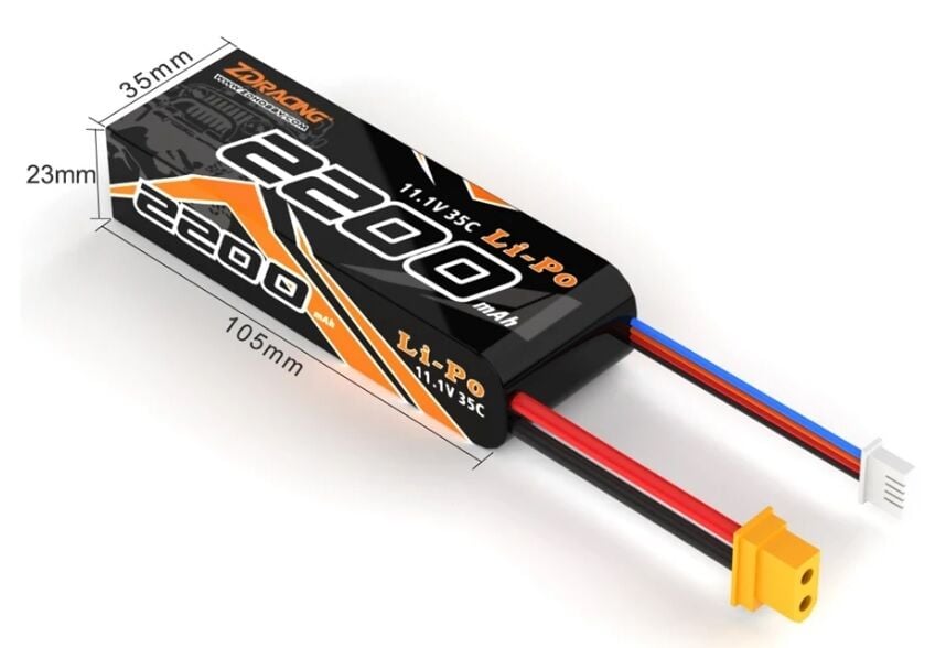 2200Mah 11.1V 35C 3S Lipo Batarya MT16 / BX12